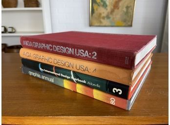 Set Of Vintage Graphic Design 'coffee Table' Reference Books