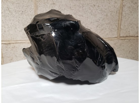 Beautiful Obsidian Very Large 24 Lb Volcanic Lava Glass - RARE!!!!