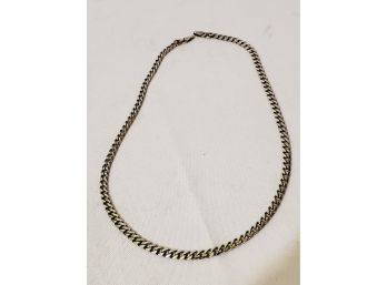 Vintage Sterling Silver 925 17' Unisex Chain Link Necklace - Needs Clasp