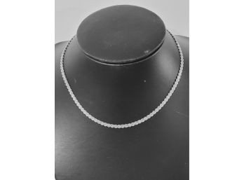 Ladies Sterling Silver 925 S Link 17.5' Chain Necklace