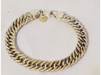 Nice Ladies Heavy Sterling Silver 925 Chain Link Bracelet - Note Clasp Needs Repair