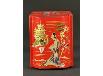 Vintage Red Tea Tin