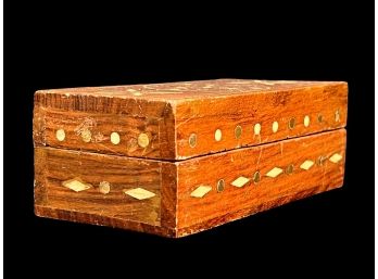 Vintage Wood Inlay Trinket Box