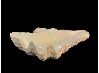 Awesome Vintage Large Porcelain Clam Shell