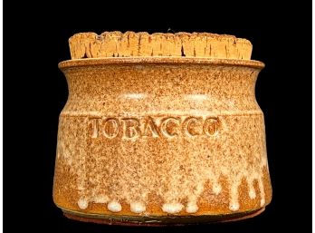 Vintage Cork Top Tobacco Jar