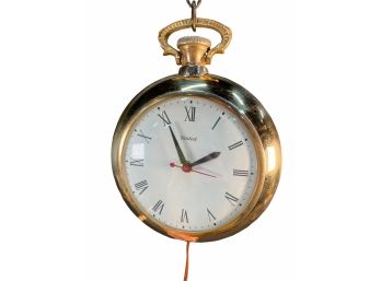 Vintage Pocket Style Wall Clock By United Clock Co