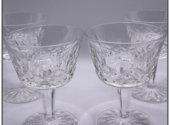 A Set Of 4 Waterford Crystal Wine Glasses