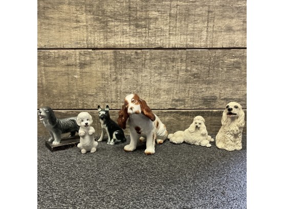 A Cute Dog Figurine Lot