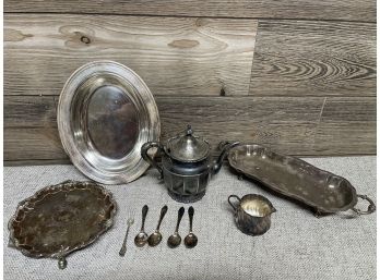 A Beautiful Collection Of Silver Plate Including Silver Over Copper