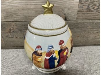 Vintage Nativity Scene Cookie Jar