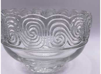 Louis Comfort Tiffany & Co Etched Swirl Bowl