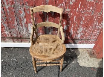 An Old Cane Chair Perfect For Decor