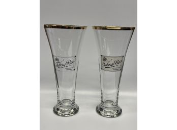 Pair Of Tuborg Beer Glasses