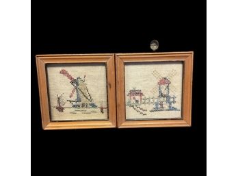Framed Needle Point Pieces