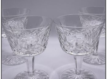 A Set Of 4 Waterford Crystal Wine Glasses