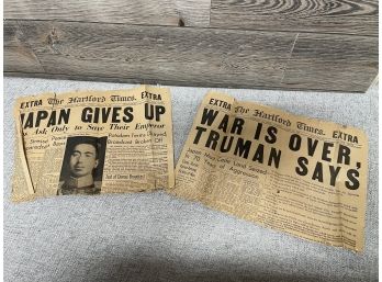 Two Newspapers From 1945