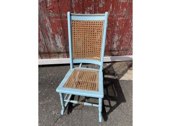 A Painted Cane Rocker With Amazing Cane Detail