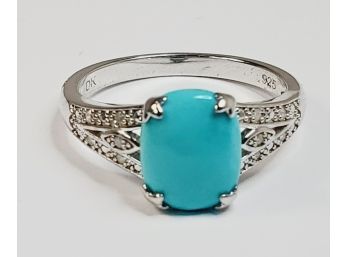 Sterling Silver Turquoise Statement Ring
