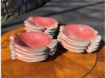 Set Of 12 Wonderful FITZ & FLOYD Fish Collection Bowl - Brand New Never Used - Over $325 Retail Price !