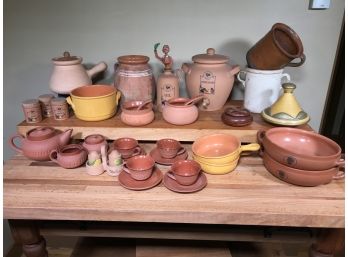 Huge Grouping Of Terracotta Pieces - Many Styles & Shapes - All Very Useful Pieces - Many Expensive Ones