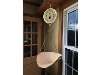 Great Vintage Country Store Hanging Scale - By Jacobs / Detectwate - Great Vintage Look - County Decor