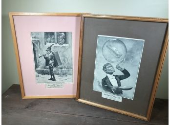 Two Great Framed Adverting Pieces For MONKEY BRAND Soap - Great Graphics - Very Cool Pieces - Super Nice !