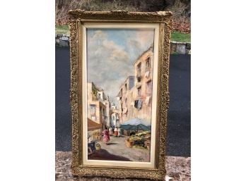 Wonderful Vintage Dutch Painting Oil On Canvas - Illegibly Signed - Very Nice Painting In Original Frame