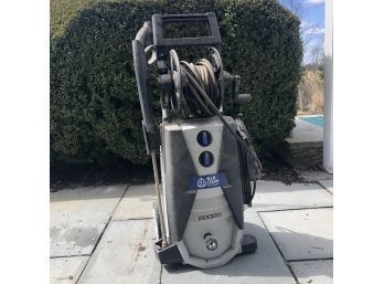 An Electric Blue Clean Power Washer