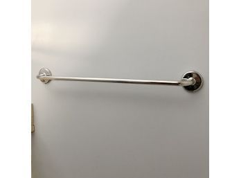 A Chrome Plated Towel Bar, TP Holder And Hook