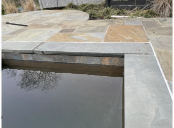 27 Pool Coping Stones, 2' Thick, Misc Lengths
