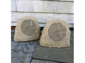 A Pair Of 'ion' Outside Rock Speakers