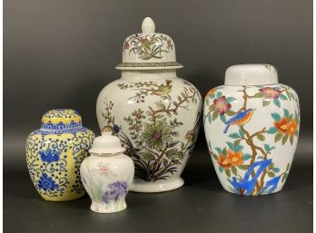 A Striking Collection Of Porcelain Ginger Jars