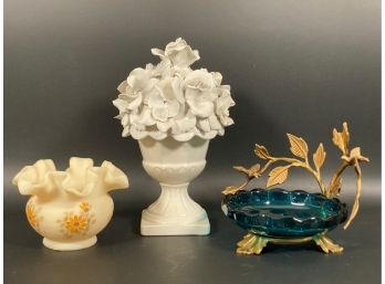 A Selection Of Vintage Art Glass