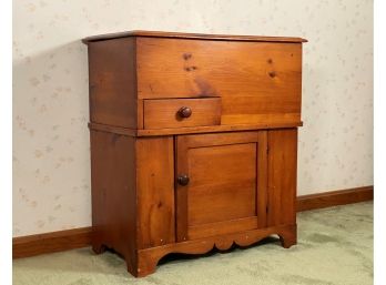 An Interesting Vintage Pine Cabinet
