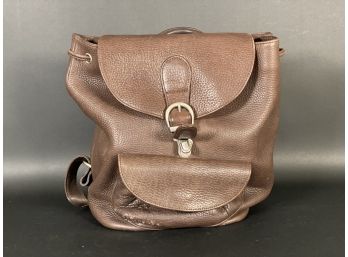 A Quality Pebbled Leather Backpack