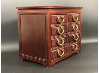 A Quality Jewelry Chest In Mahogany