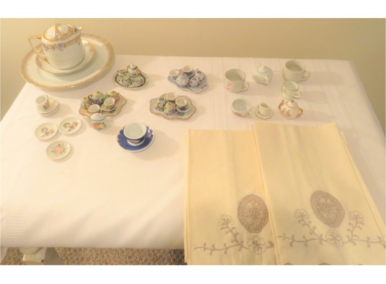 Mini Tea Sets Antique Linens