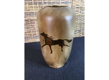 Horse Pottery Vase