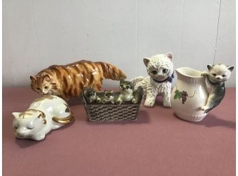 Cat Figurine Lot 'lot O Cats'
