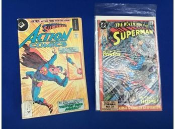 Superman Comic Book Lot Of 2