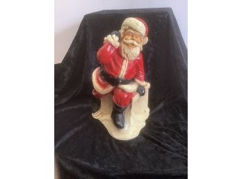 Vintage Santa On A Chimney Figure