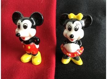 Disney Mickey And Minnie Figures Made In Taiwan