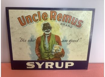 Uncle Remus Syrup Tin Sign