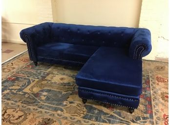 Nearly New Vibrant Blue Couch