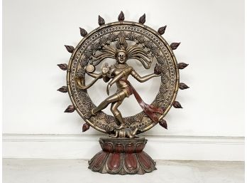 A Bronze Narayan Hindu God Cast