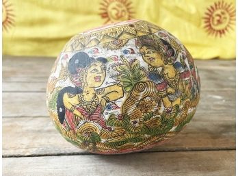 An Antique Asian Hand Painted Vessel