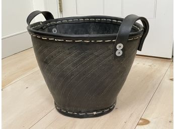 A Sturdy Leather Basket