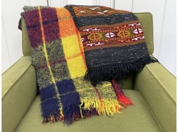 High Quality Wool And More World Art Throw Blankets