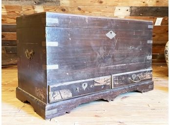 An Antique Asian Campaign Style Chest