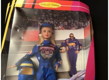 1998  NASCAR 50th Anniversary Collectible Barbie NRFB Mattel Collectors Edition 20442